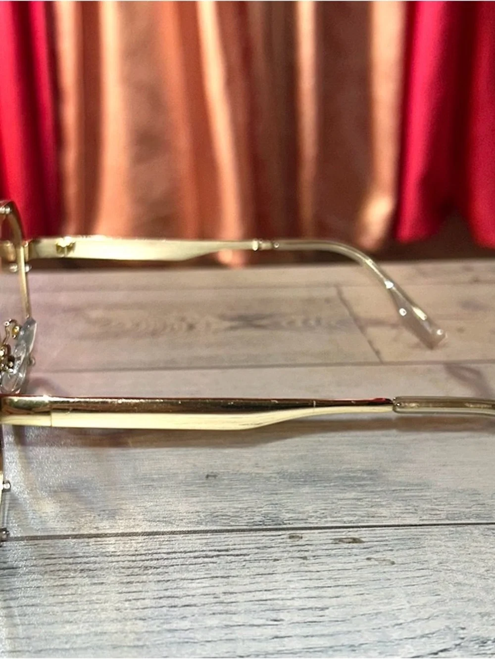 Pair of chic trendy fashion clear lens eyewear